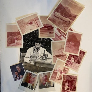 Mixed Old Photos Lot of 14 Black and White Color Vintage 50s 60s Art Projects Collage Junk Journals Ephemera Greeting Cards Altered Ar