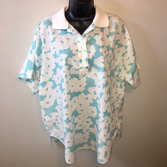 Diane Von Furstenberg Vintage 1980's Popover Polo