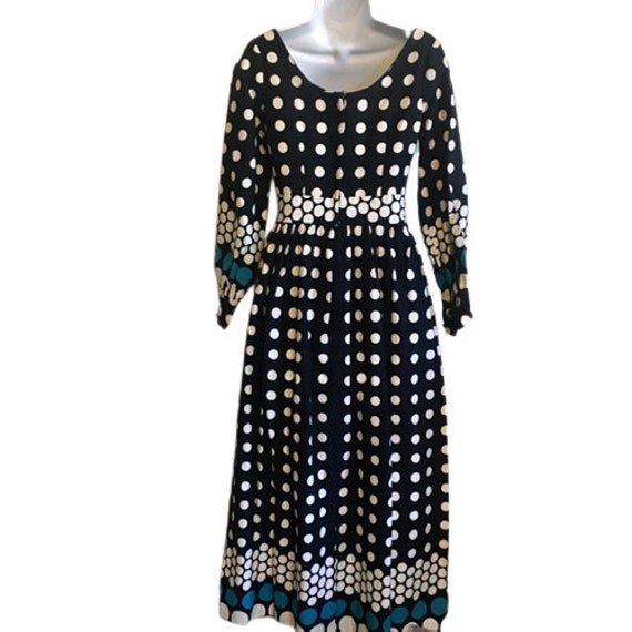 Dress California Calliope Mod Maxi Dress Polka Do… - image 4