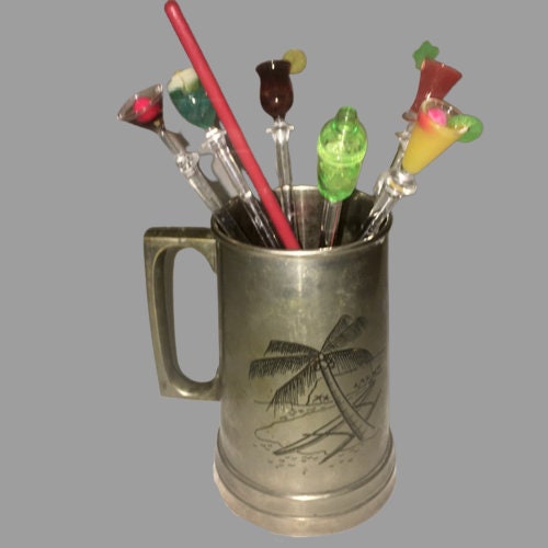 tomato vintage 様パブミラーLORD CALVERT Bar バー Vintage Mid-Century Bar Set Includes 4 Tools In Felt-Lined