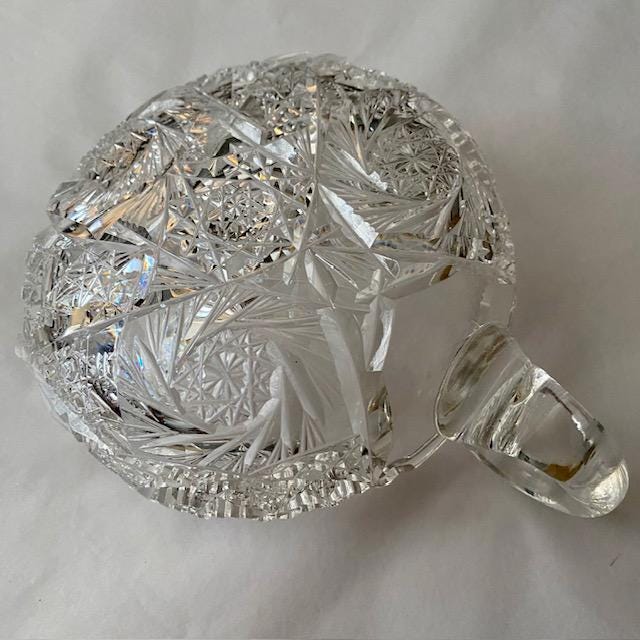 アメリカンブリリアントカットガラスクリスタルクリーマーとナッツ