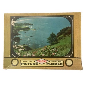 Jigsaw Puzzle Tuco Picture Vintage 1957 Blue Pacific TV series 2950 Mid Century