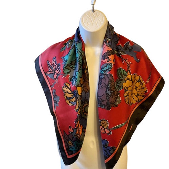 Liberty of London Silk Scarf Vintage 70s 80s Flor… - image 3