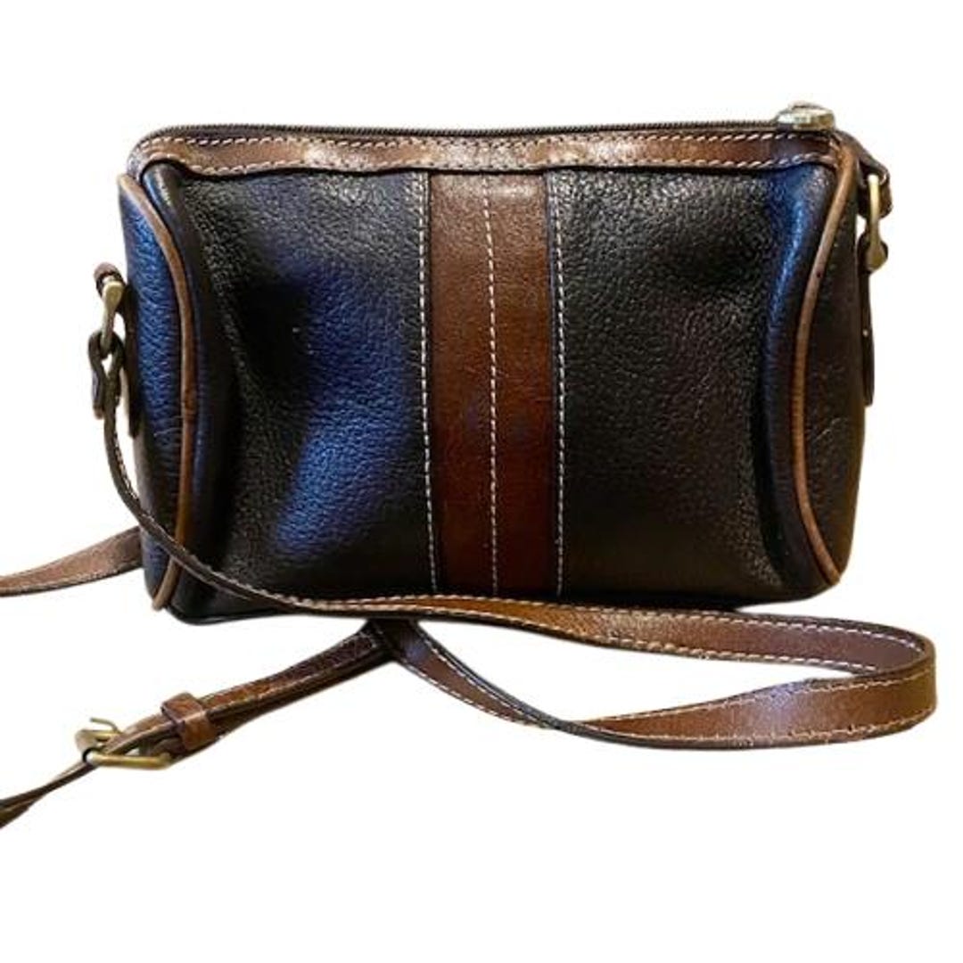 Liz Claiborned Crossbody Shoulder Bag Vintage 1980s Pebbled