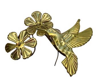 Lot De 6 Broches Vintage - Colibris, Souris... - Effet Métal Ancien