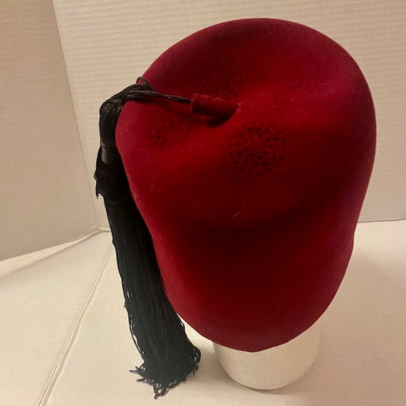 Fraternal Masonic Boumi Shriners Fez Hat with Tassel … Gem
