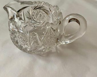 アメリカンブリリアントカットガラスクリスタルクリーマーとナッツ