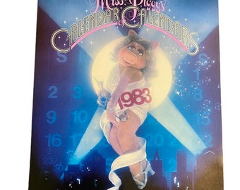 Miss Piggie Calendar of Calendars 1983 Vintage Muppets