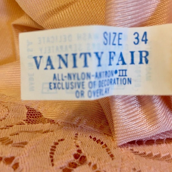 Camisole Vanity Fair Vintage Soft Pink 1970's-Ear… - image 4