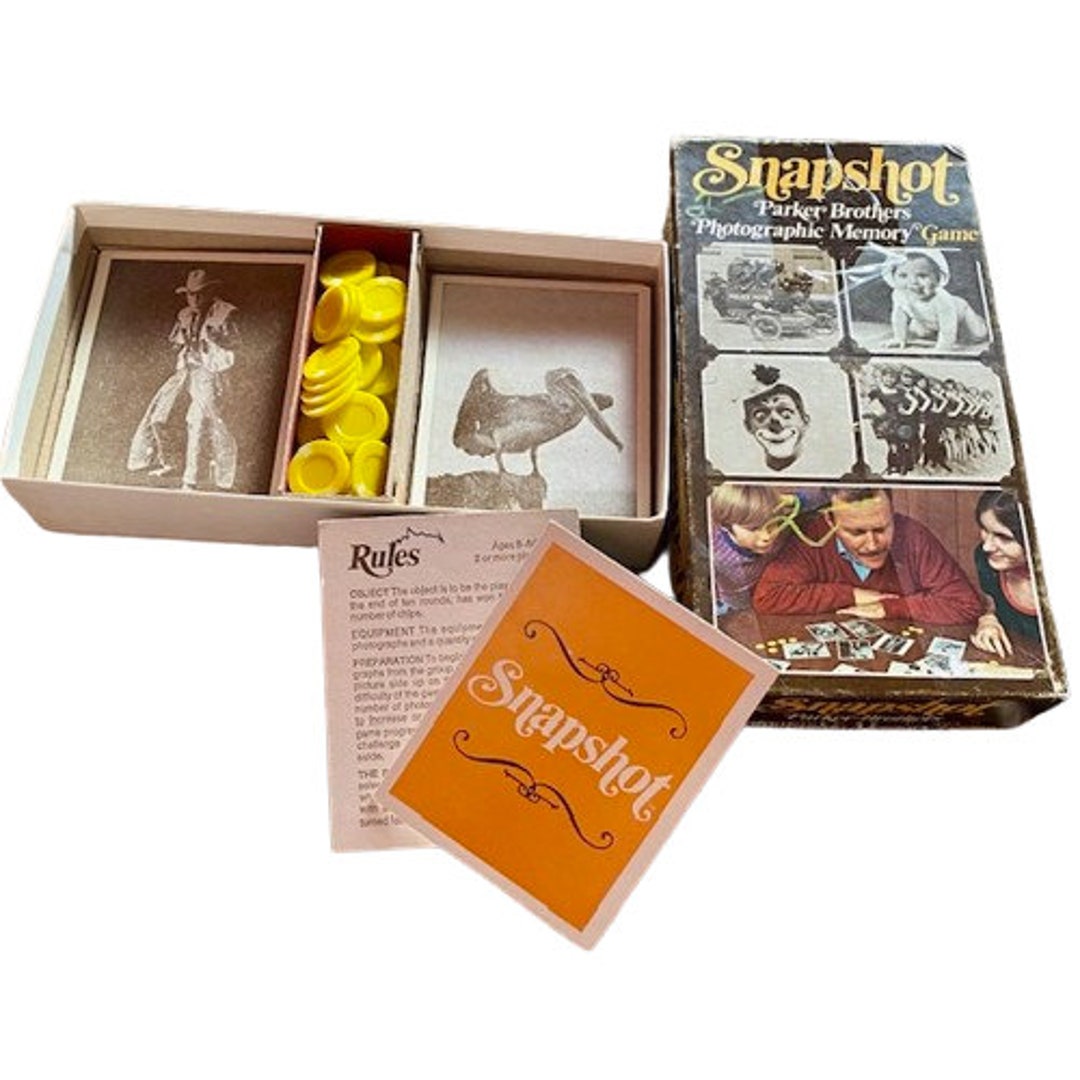 Parker Brothers Snapshot Game Vintage 1972 Complete in Original