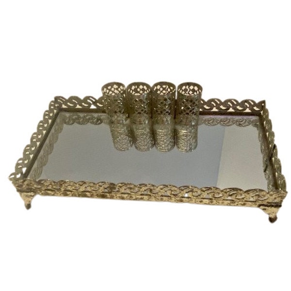 Gold Vanity Tray Etsy