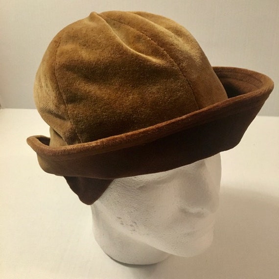 Hat Happy Capper Brimmed Hat Ear Warmers Vintage … - image 3