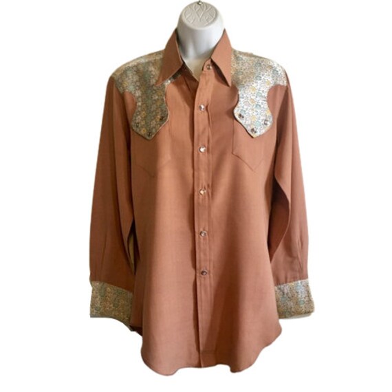 Western Shirt Rodeo Fancy Vintage Tem Tex Pearl S… - image 2