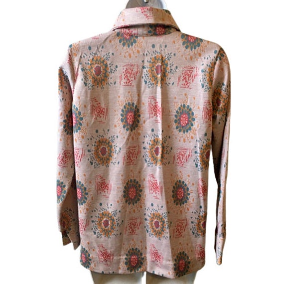 Double Knit Leisure Shirt Top Blouse Jacket Polye… - image 2