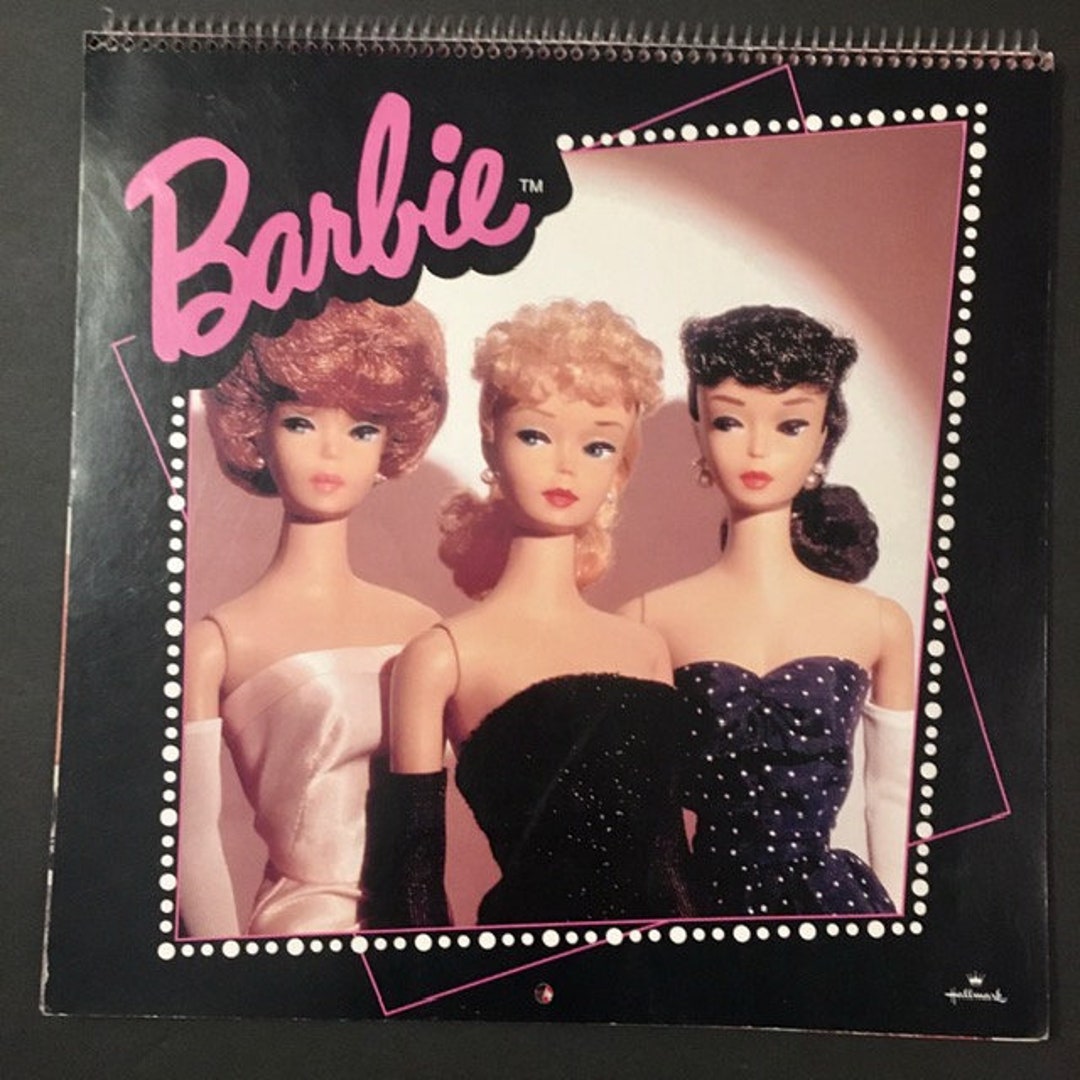 Barbie Calendars Vintage 90s Sold Separately Hallmark Barbie Etsy