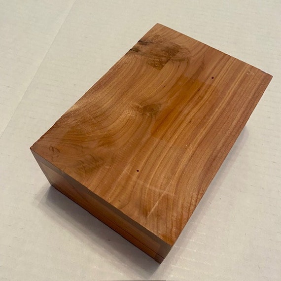 Cedar Trinket Box Banana Slug on Lid Hinged Unique - image 5