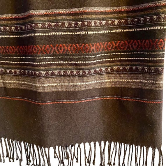Sarah B Wool Skirt Boho Southwestern Woven Design… - image 3