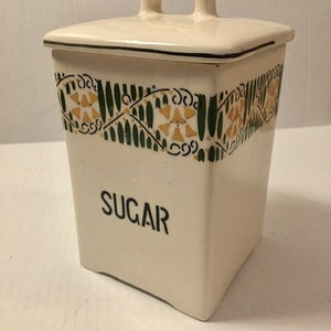 Urbach Freres Czech Canister Sugar Vintage 1930s