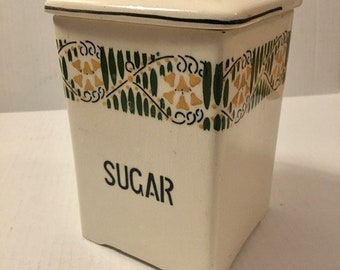 Urbach Freres Czech Canister Sugar Vintage 1930s