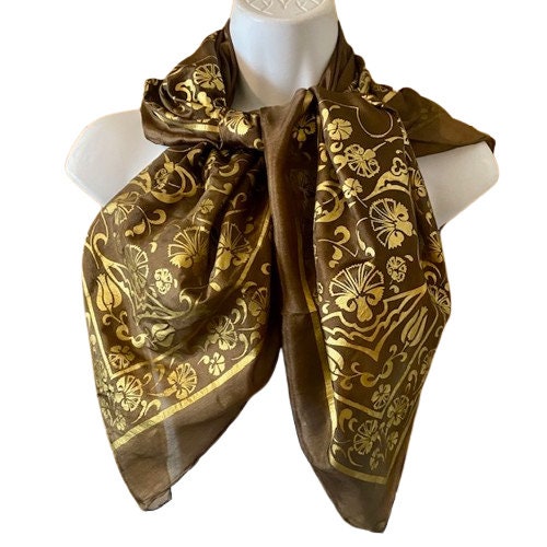 Y*o様 Èaphi エフィ INDIA PATTERN SATIN SCARF INDIA PATTERN SATIN SCARF