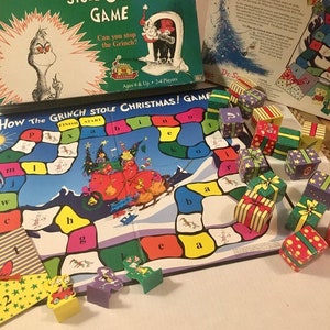 Weihnachts-Brettspiel How The Grinch Stola Christmas Erste Ausgabe 1997 Dr. Seuss Made in USA Universitätsspiele