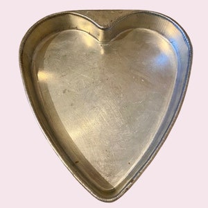 Moule à pâtisserie en forme de coeur vintage des années 1950 à usage ou à décorer