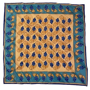 Foulard Vintage Vera Années 60 - Soie 22, Motif Géométrique Multicolore, USA, Très Bon état Sans étiquette