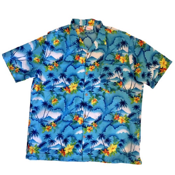 Shirt Islander Hawaiian Shirt Vintage 1970s Hibis… - image 1