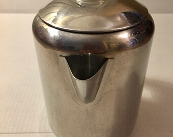 COPCO Vintage Stove Top 8 Cup Stainless Steel Camping Coffee Pot Percolator  1012