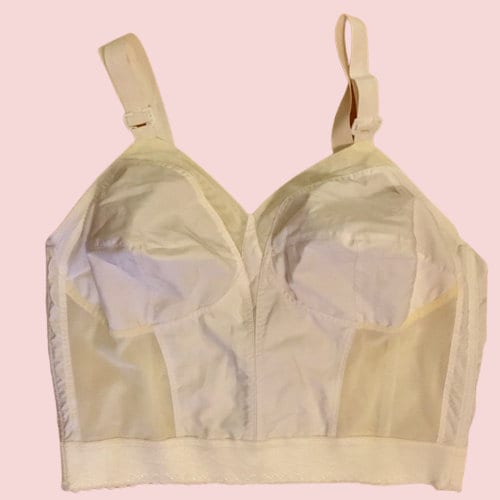 Vintage Sears Longline Wirefree Bullet Bra 42D Bustier Style Stays