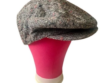 Vintage 90s DOLCE & GABANNA Classic Velvet Newsboy Cap Dark  display picture 3
