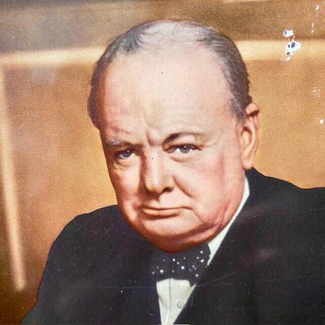 Winston Churchill Tin Huntley and Palmers Biscuits Issued