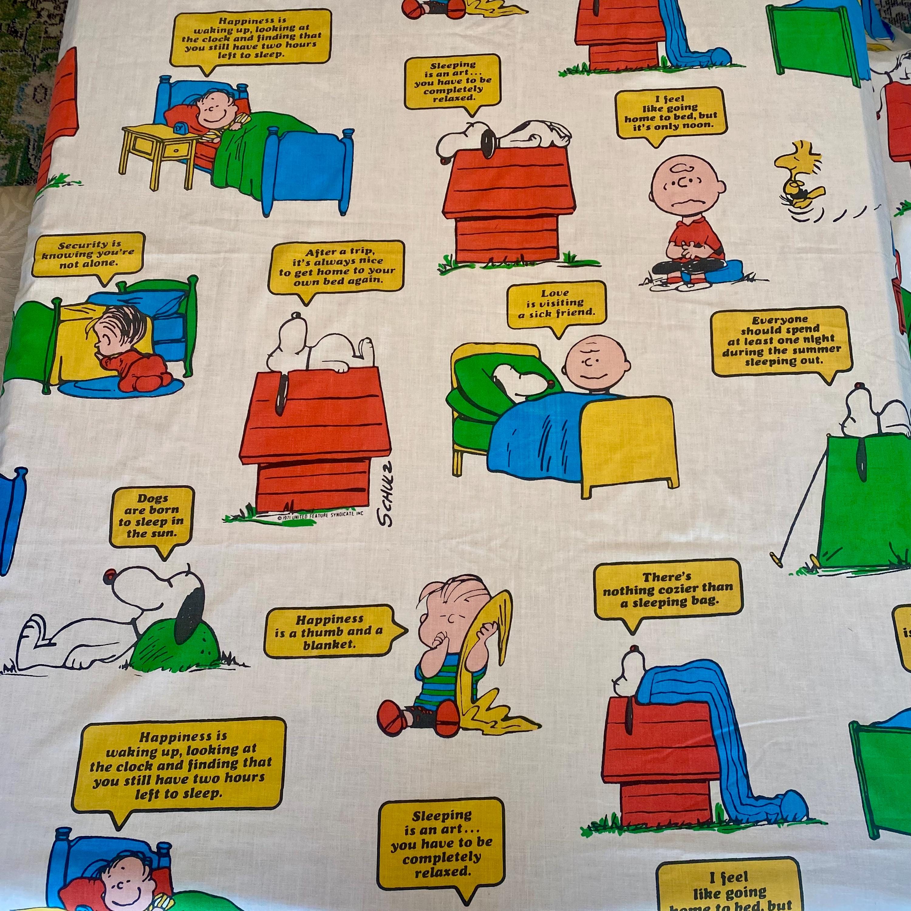 Vintage 70s Peanuts Sheets - Etsy