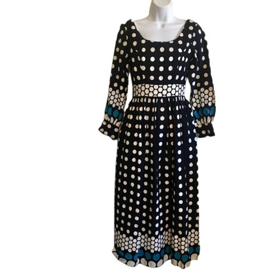 Dress California Calliope Mod Maxi Dress Polka Do… - image 2