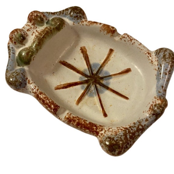 Stoneware Ceramic Frog Ashtray Soapdish Trinket D… - image 3