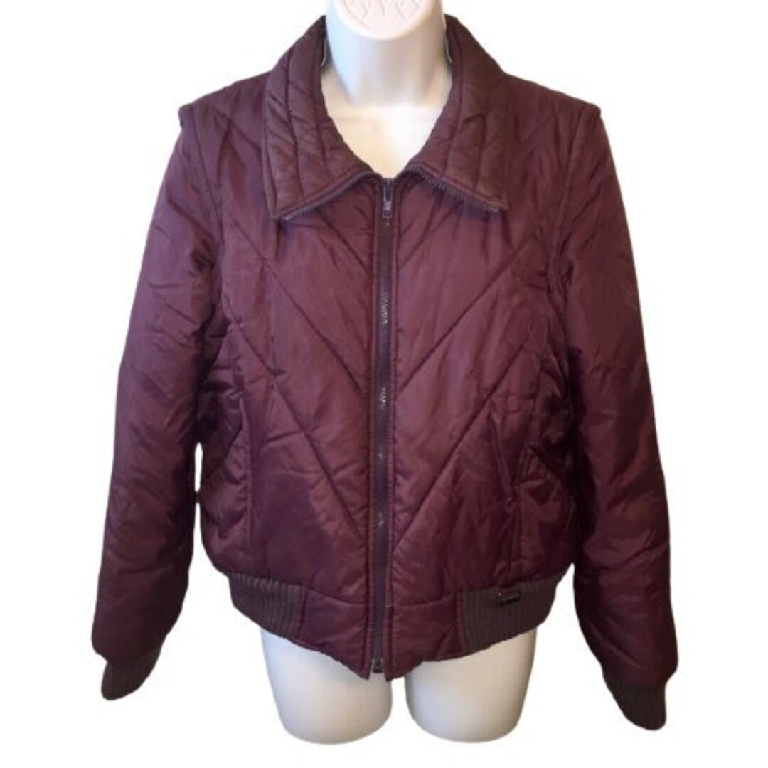 Jacket Snow Valley Vintage 70s Zip off Sleeves Quilted Brown Jacket Snow Valley Vintage 70s Zip off Sleeves Quilted Brown