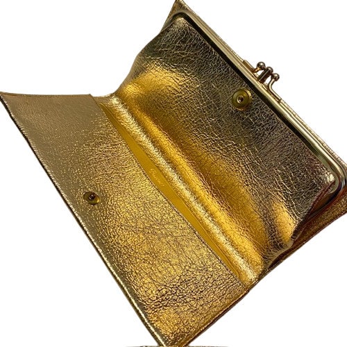 Clara Metallic Small Zip Wallet - Gold Metallic | Oroton