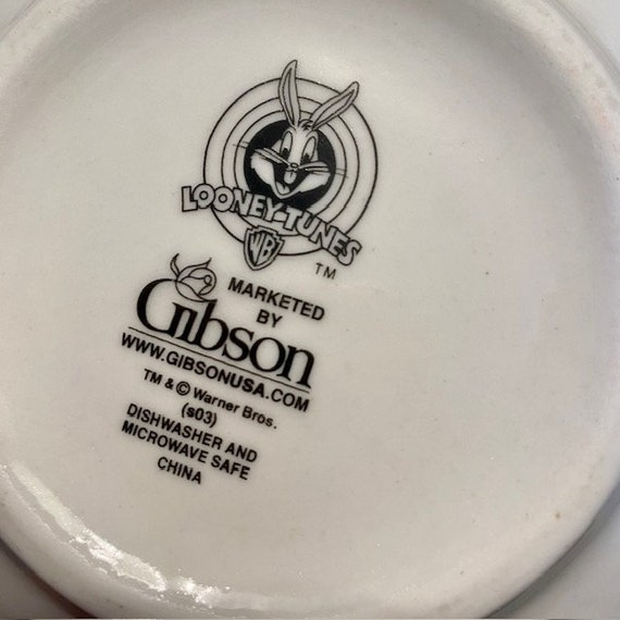 Gibson Bugs Bunny Plate and Bowl Vintage 90s Looney Tunes - Etsy
