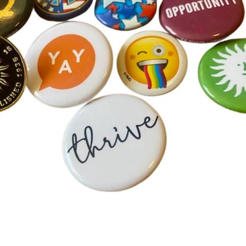 Button Pins Badges Collection Lot of 13 - Etsy