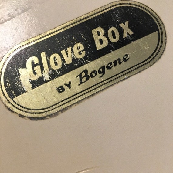 Vintage Bogene Glove Box Pink Satin Three Pair Gl… - image 3