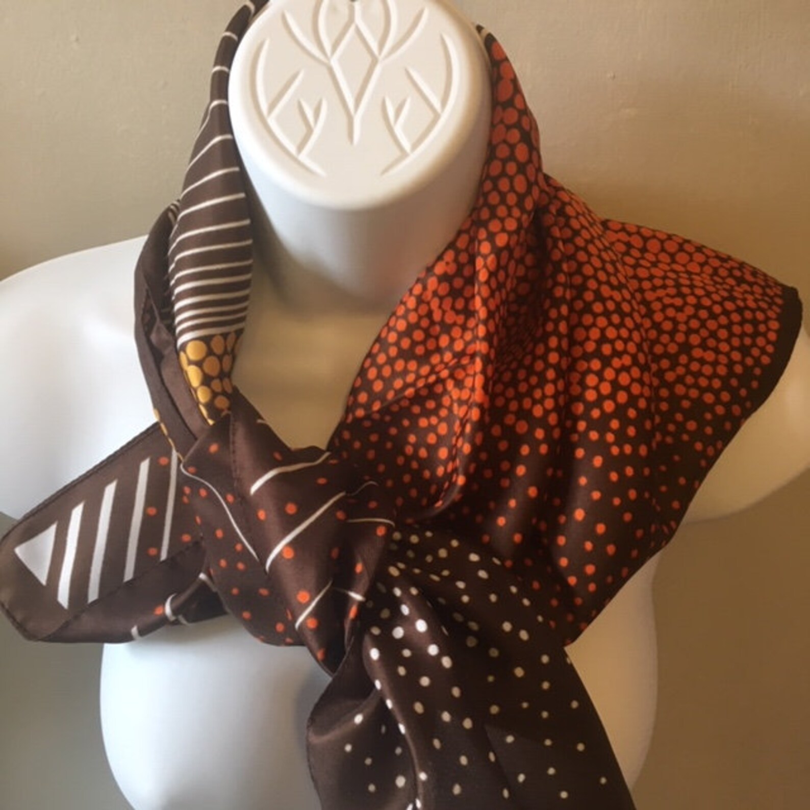 Lot of Two Vintage Scarves RN 14750 & RN 3988 Etsy