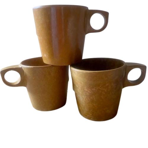 Mess Hall US Army Halsey Mugs Vintage 1950s 1970s Stackable Melmac