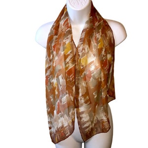 Baar & Beards Top Hit Silk Scarf Japan Hand Rolled Oblong 1940s