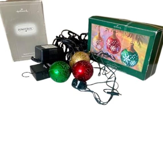 Hallmark Illuminations Snowflake Snowballs Ornaments Color