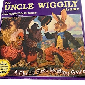 Uncle Wiggly A Childs First Reading Game Vintage 2000 Complete
