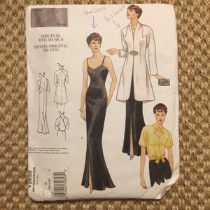 Motif Vogue vintage Original 1935 Design non découpé Reproduction Taille 12, 14, 16