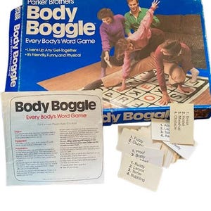 Body Boggle 1984 Every Bodys Word Game Parker Brothers