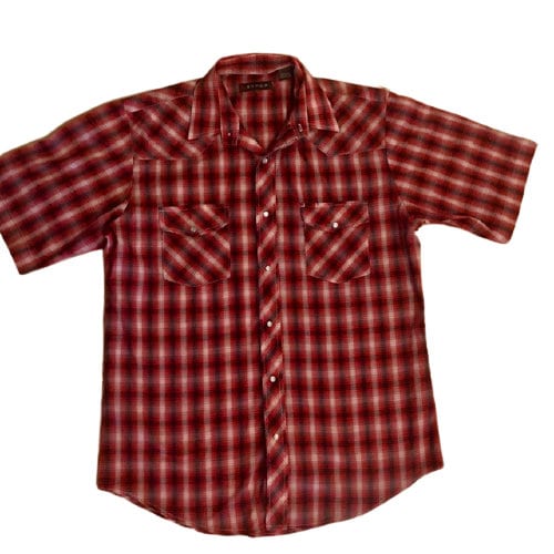Chemise Western Cowboy ROPER - Taille M (Medium US) - 100% Coton - Motif Spurs - Style Rockabilly