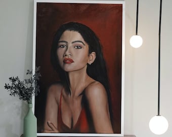 Zendaya Oil Painting