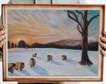 Winter Landscape Oil Painting